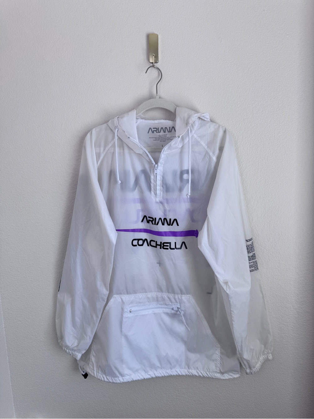Ariana Grande Coachella 2019 NASA Space Anorak Windbreaker Jacket Large Rare